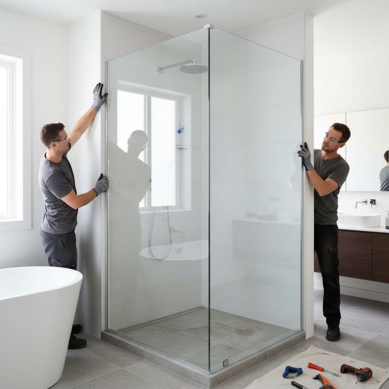 Glass Shower Door Installation in Littleton, CO
