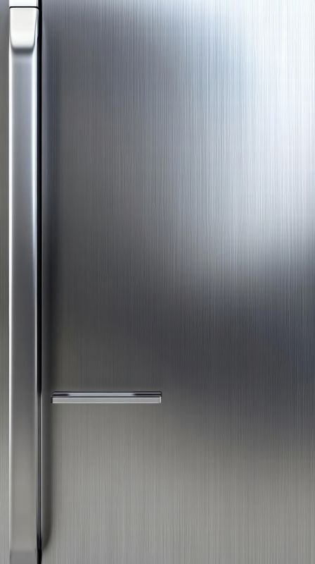 The sleek, contemporary look of stainless steel enhances the overall curb appeal